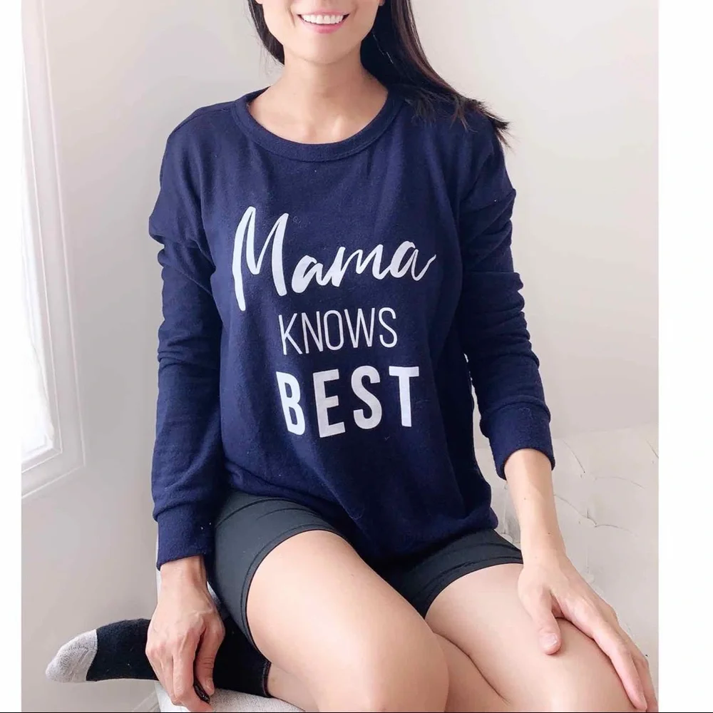 SOFT CREW NECK FLEECE SWEATER - MAMA KNOWS BEST - Picture 1 of 8